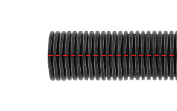 Beskyttelsesslange i sort Polyamid NW4 - 100m per rull