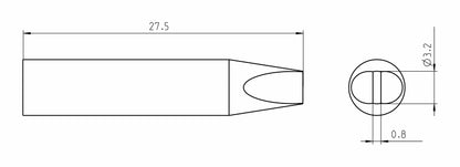 RTUS 032 S MS L Ultra Chisel Smart tip