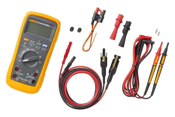 Fluke 87V MAX DMM med MC4 testledningssett
