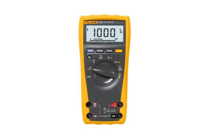 Gul Fluke 77 IV digitalt multimeter til præcis måling af spænding, strøm og modstand.