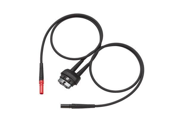 Fluke T5 RLS reserve testledning sæt med sort kabel og røde samt sorte stikspidser.