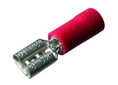 Fladstik isoleret hun rød 0,5-1mm²-2,8x0,5mm