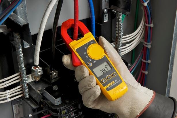 Tangamperemeter 0-400AC TRMS 600V AC/DC m/temp. + min/max CATIII 600V/CATIV 300V