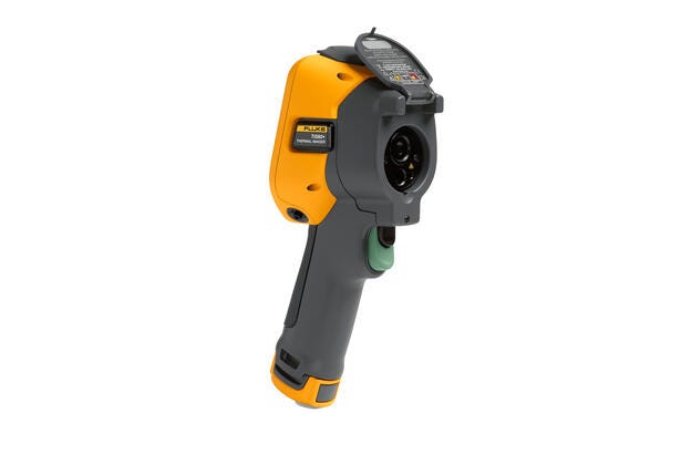 Fluke TiS60+ håndholdt termisk kamera med fast fokus set i profil.