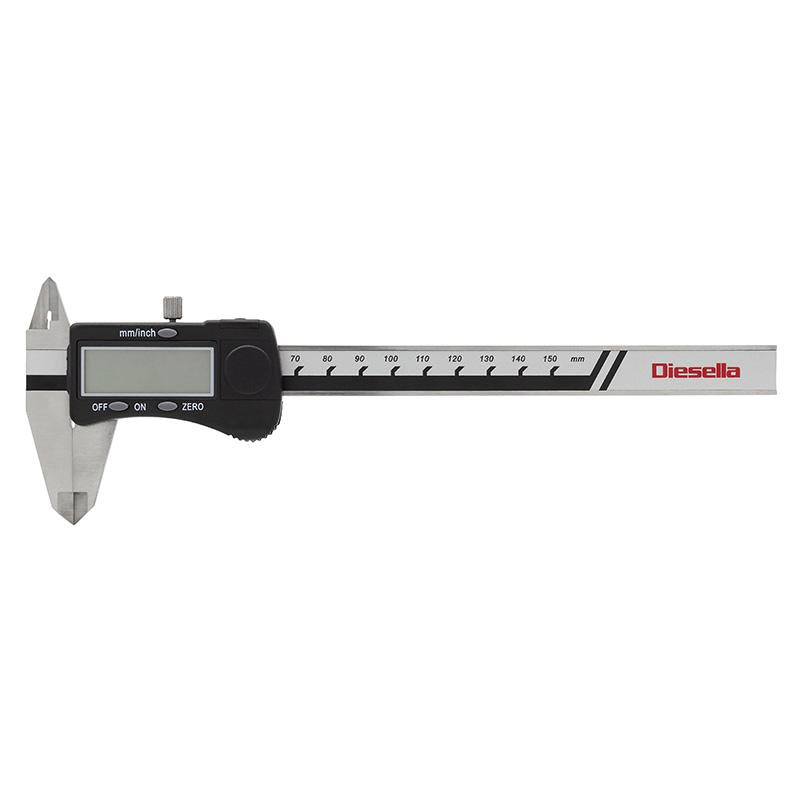 Digital Caliper 0-150 mm x 0,01 mm, kjevetype. 40 mm