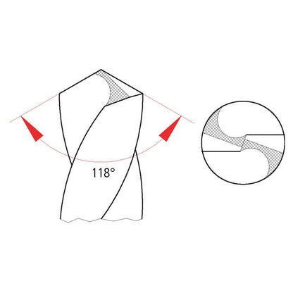 Spiralbor 5,5mmx93mm HSS-Tin DIN 338N