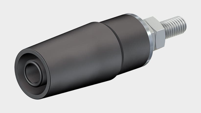 Socket nickel-plated SAB4-G/NX yellow 600V - CAT II - 32A