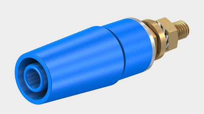 Socket nickel-plated SAB4-G/NX yellow 600V - CAT II - 32A