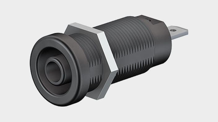 Bøsning indbygning XEF-1R rød 1000V AC/1500V DC - CAT III