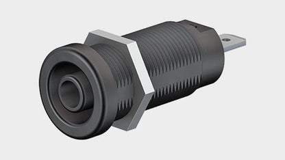 Bøsning indbygning XEF-1R rød 1000V AC/1500V DC - CAT III