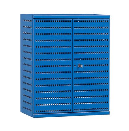 Perforated tool cabinet, M500, GWS-blue
