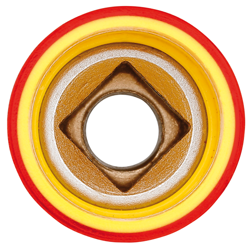 Gedore socket 3/8 1000V insulated SW9mm w/inside hexagon