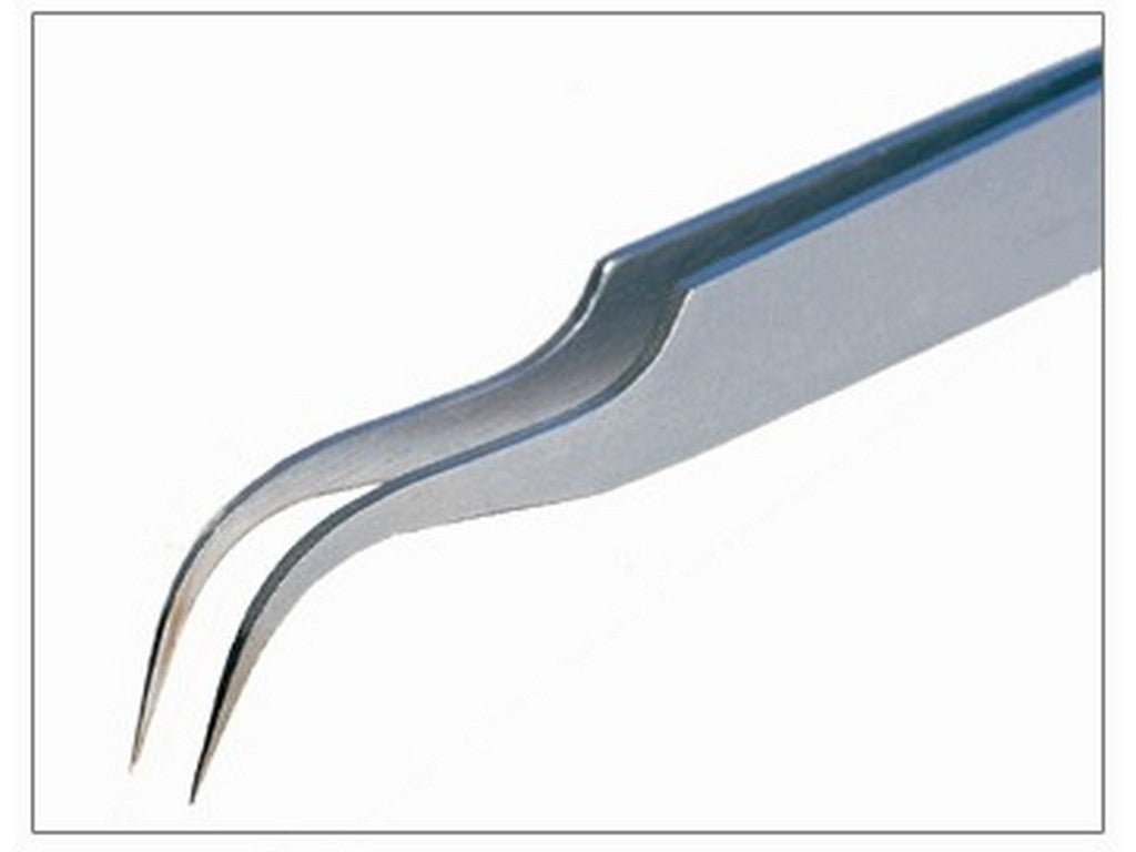 Pincet 120 mm m/fin bøjet spids - HIN A/S