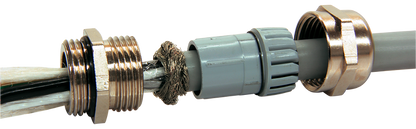 Cable gland brass EMC M32; Ø11-21mm; IP68