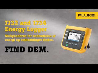 Voltage and energy logger 3-phase with software and current clamps