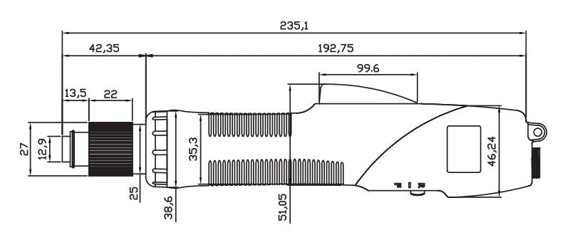 Skrutrekker DC24V ESD 0,29-1,86 Nm - 6 pins ekskl. SKP-32BC-60W-6P