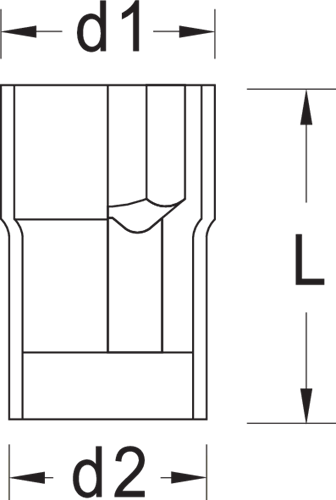 Gedore socket 3/8 1000V insulated SW20mm w/internal hexagon