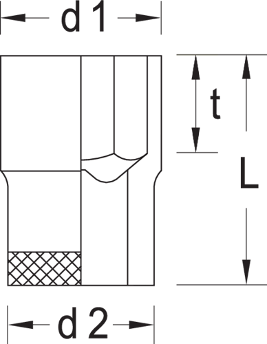Gedore 3/8 socket 7mm