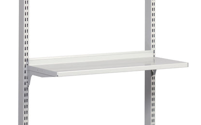 Steel shelf, M900x300, bracket light grey