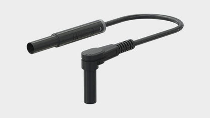 Testlink. 1mm silikon 1,0m grønn SARK-4N-S10 vinkel/rett 1000V/19A CATIII