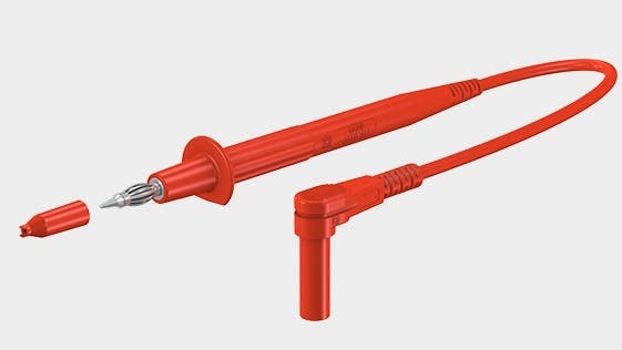 Testlink. 1,0m sikt. XPS-484 vinkel/sonde svart 1000V-CATIII