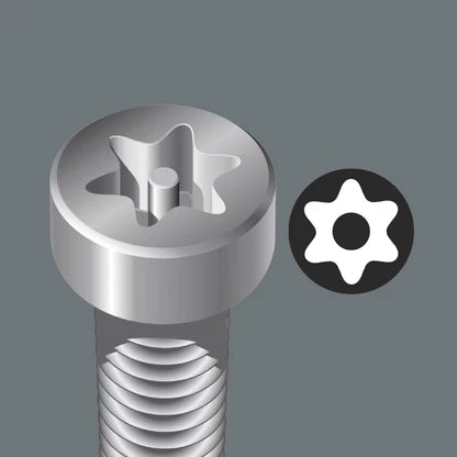 Skruetrækker torx TX10x80mm; m/boring